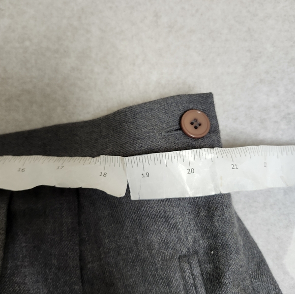 CHAUS Woman Gray Dress Pants Size 24 NWT Gray Wool Lined - Picture 2 of 8